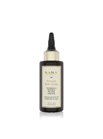 Kama Ayurveda Bringadi Kesh Lepam: Питательная маска для волос перед мытьем, 80г